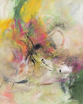 Christiane Middendorf, Blütenparadies III (Abstrakte Malerei, Dynamik, Spannung, modern, Zeitgenössisch,  Wohnzimmer, Büro, Business, pastell)