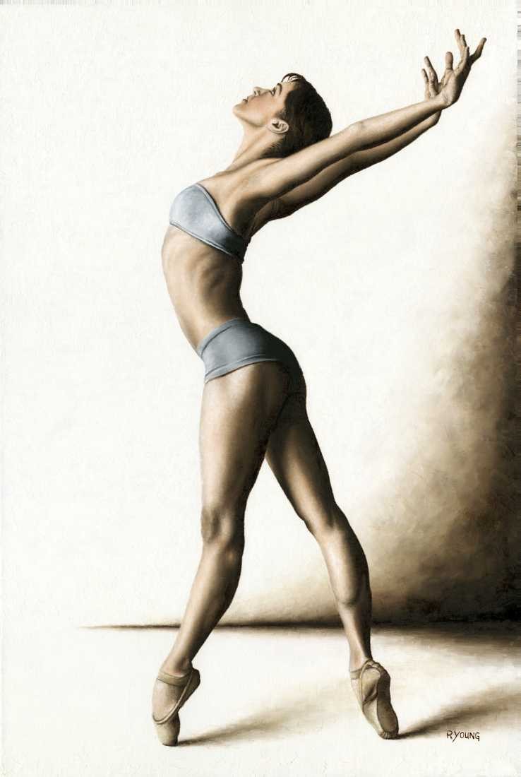 Konfiguration benutzen (Ballerina, Ballett, Tänzerin, Tanz, Frau, Malerei, zeitgenössischer Realismus, Wohnzimmer,  Wunschgröße, bunt)