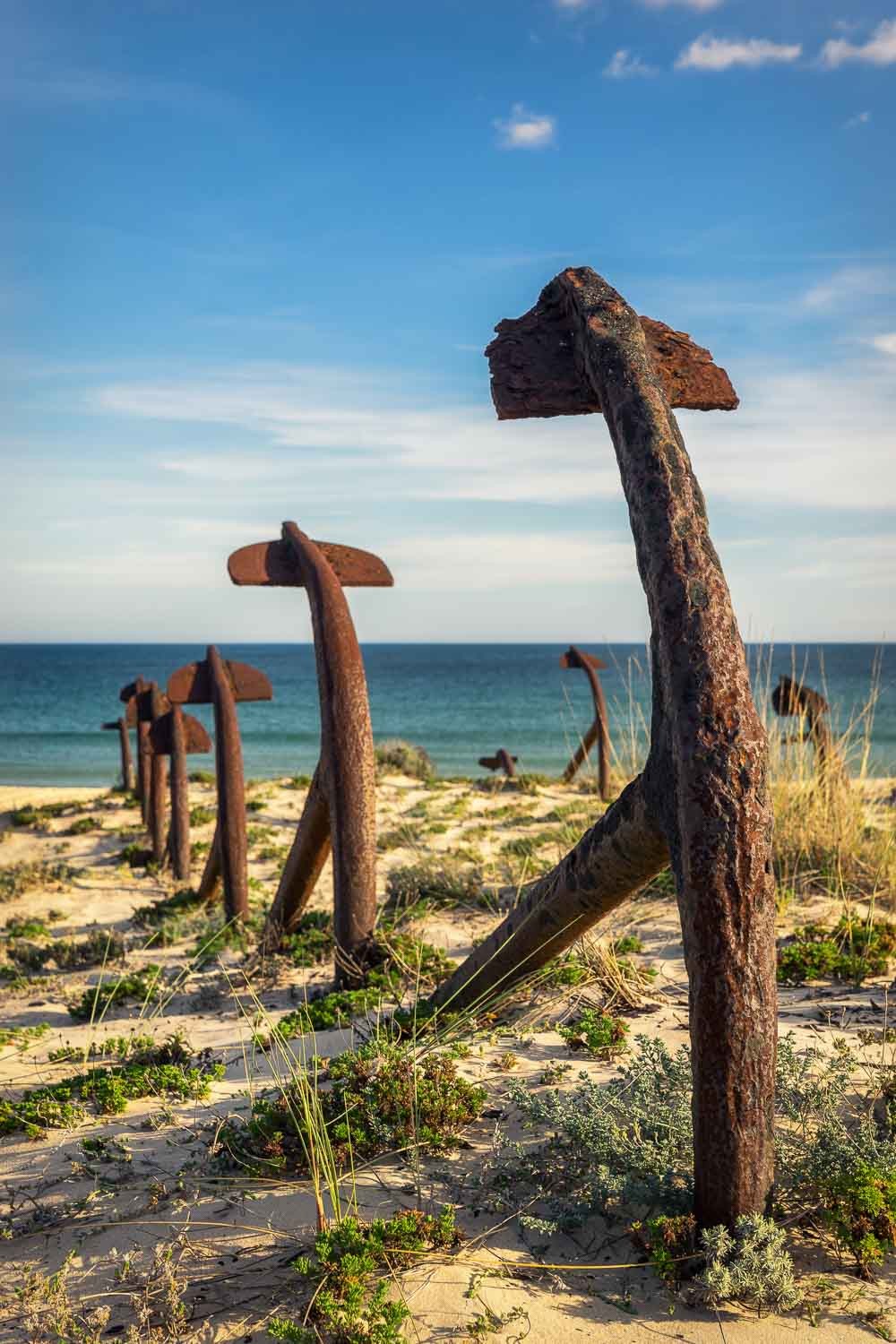 Konfiguration benutzen (Anker, rostig, Verfall, morbid, Strand, Meer, Landschaft, Wohnzimmer, Treppenhaus, Fotokunst, Wunschgröße, bunt)