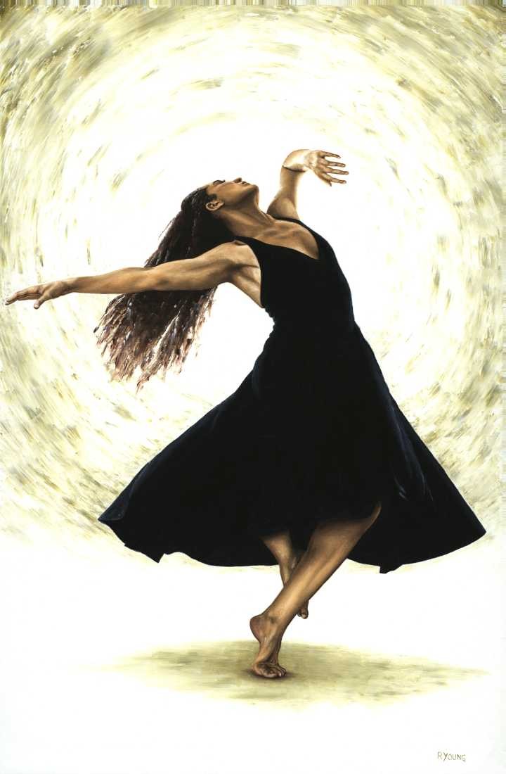 Konfiguration benutzen (Ausdruckstanz, Bewegung, Ballett, Tänzerin, Tanz, Frau, Malerei, zeitgenössischer Realismus, Wohnzimmer, Tanzschule, Wunschgröße, bunt)