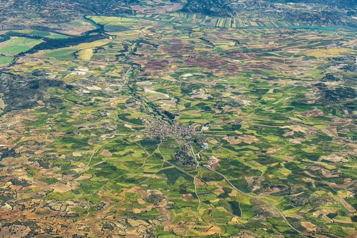 Konfiguration benutzen (Spanien, Felder, Landschaft,  Fotografie, Landschaftsfotografie, Büro, Wohnzimmer, Luftaufnahmen, Vogelperspektive, Wunschgröße, bunt)