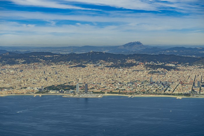 Konfiguration benutzen (HADYPHOTO, Spanien, Städte, Barcelona, Küste, Meer,   Fotografie, Landschaftsfotografie, Büro, Wohnzimmer, Luftaufnahmen, Vogelperspektive, Wunschgröße, bunt)