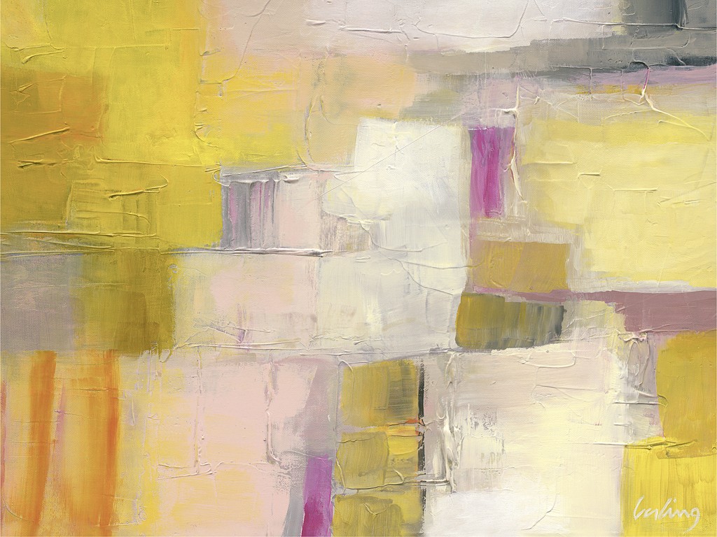 Vera Gerling, Kalkutta (Abstrakt, Abstrakte Malerei, Farbmuster, verschwommen, unscharf, Malerei, Wohnzimmer, Büro, Business, bunt)