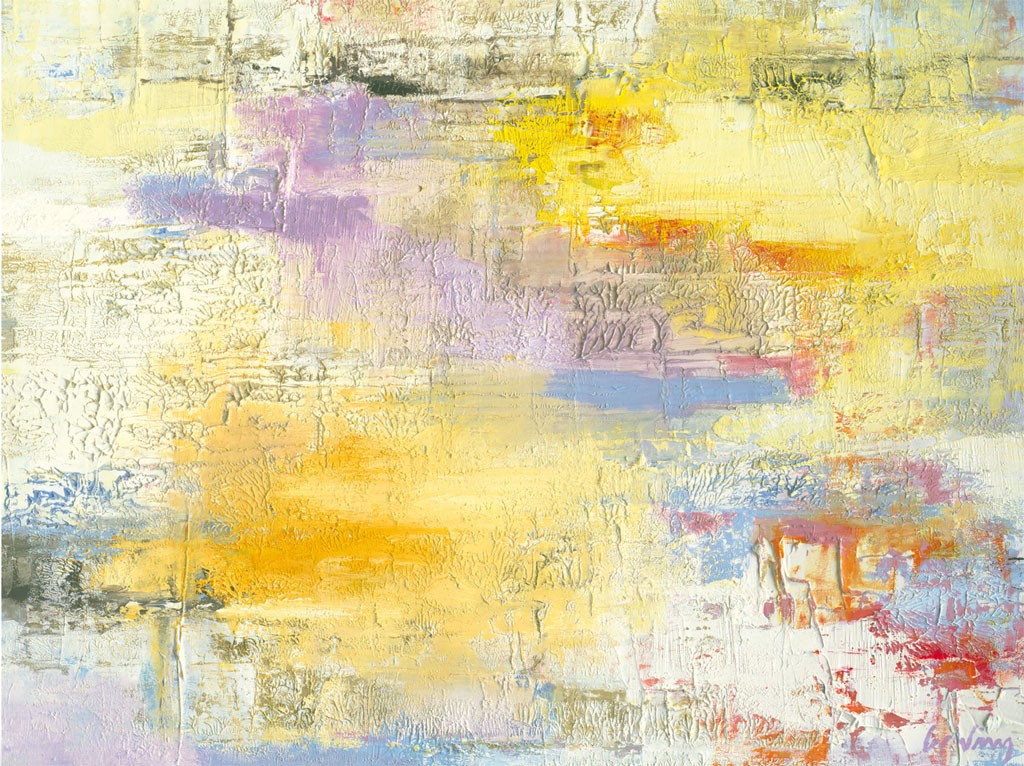 Vera Gerling, Spring Pastel 1 (Abstrakt, Abstrakte Malerei, Farbmuster, verschwommen, unscharf, Malerei, Wohnzimmer, Büro, Business, bunt)