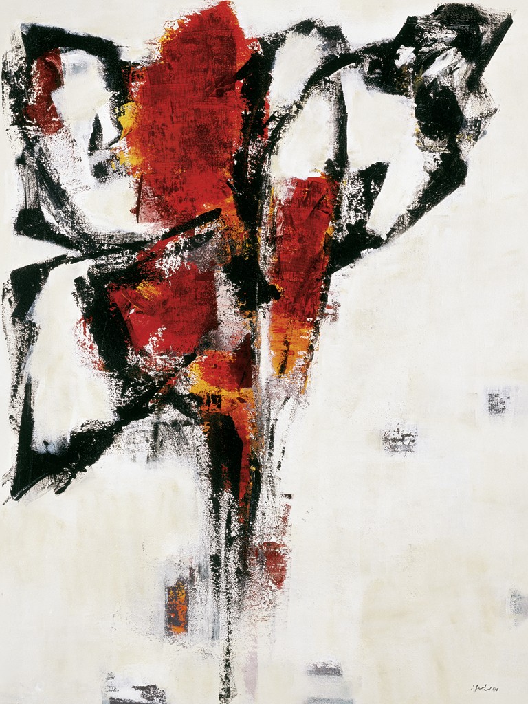 Sylvia Goebel, Adom (Abstrakte Malerei, Abstrakte Kunst, modern, floral, Blüte, Blume, diffus, Wohnzimmer, Büro, bunt)