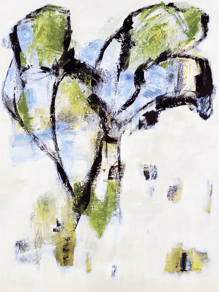 Sylvia Goebel, Yarok (Abstrakte Malerei, Abstrakte Kunst, modern, floral, Blüte, Blume, diffus, Wohnzimmer, Büro, bunt)