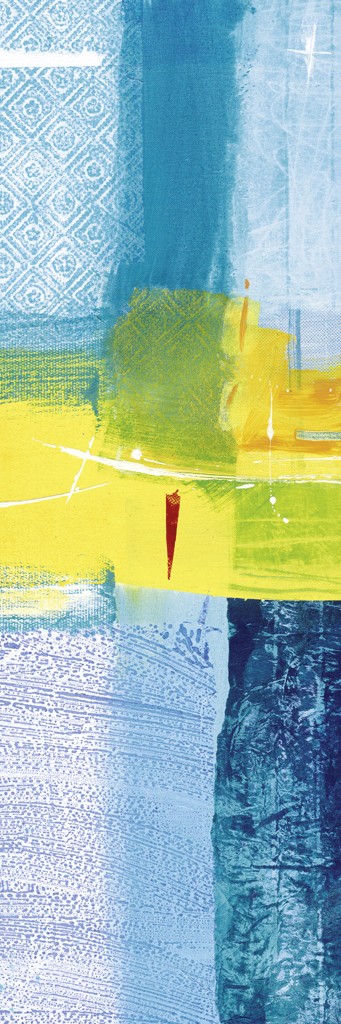 Jörgen Habedank, Lichtblaue Begegnung 2 (Abstrakt, Abstrakte Malerei, Farbflächen, Farbfelder, Transparenz, modern, zeitgenössisch, Wohnzimmer, Büro, Business, bunt)