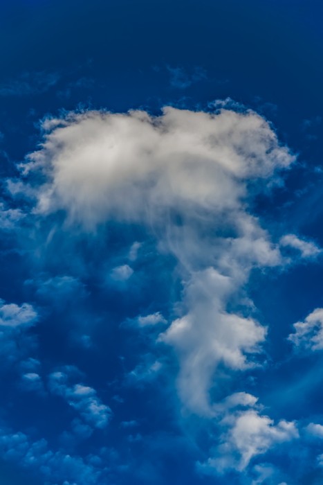 Konfiguration benutzen (Himmel, Firmament, Wolken, Atmosphäre, Universum, Unendlichkeit, Bodenlos, Weltall, Fotografie, Wohnzimmer, Treppenhaus, Wunschgröße, blau/weiß)