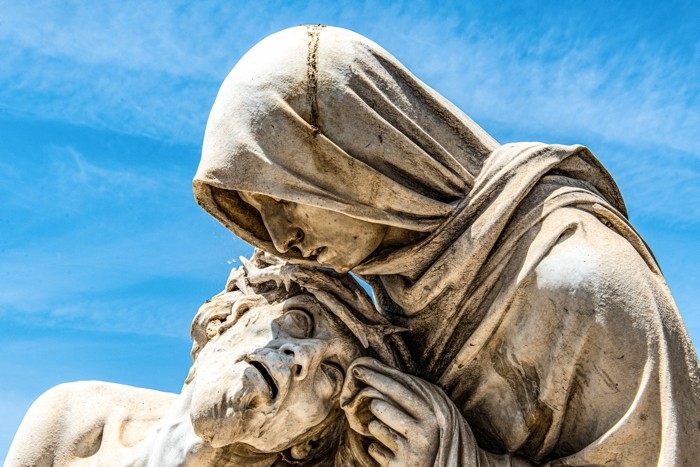 Konfiguration benutzen (Skulptur, Pieta, Jesus, Maria, Kathedrale Marseille, Religion, Fotografie, Wunschgröße, Wohnzimmer, Schlafzimmer, bunt)