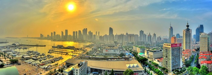 Hady Khandani, HDR PANO - SUNSET OVER QINGDAO MARINA - CHINA (Hady Khandani, HDR PANO - SUNSET OVER QINGDAO MARINA - CHINA)