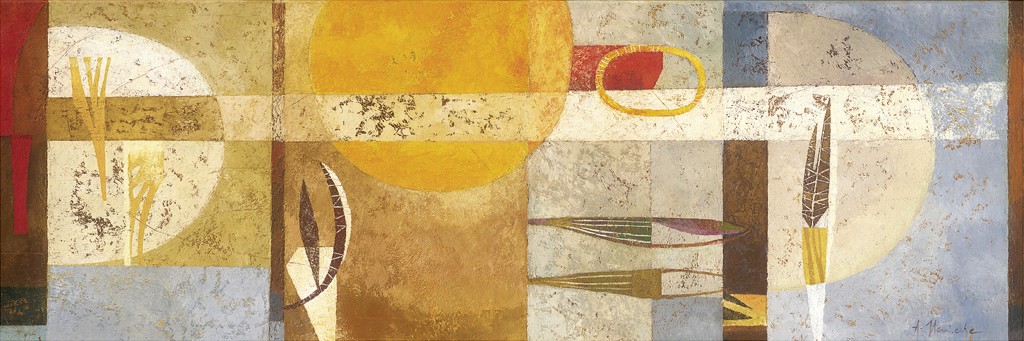 Astrid Heinecke, Maro (Abstrakt, abstrakte Malerei, Moderne, abstrakte Muster, geometrische Formen,  Farbfelder, Wohnzimmer, Büro)