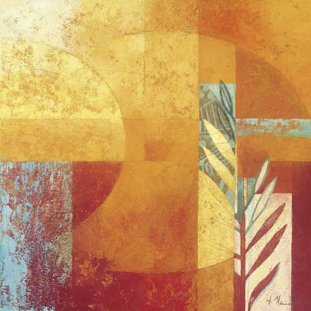 Astrid Heinecke, Salida Del Sol (Abstrakt, abstrakte Malerei, Moderne, florale Muster, geometrische Formen,  Farbfelder, Wohnzimmer, Büro,)