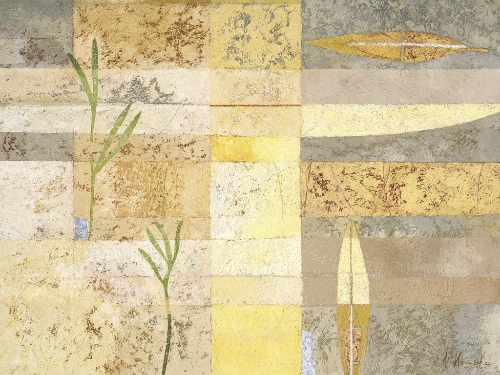 Astrid Heinecke, Encanto (Abstrakt, abstrakte Malerei, Moderne, florale Muster, geometrische Formen,  Farbfelder, Wohnzimmer, Büro,)