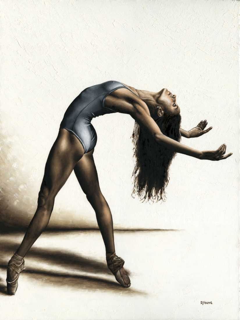 Konfiguration benutzen (Ballerina, Ballett, Tänzerin, Grazie, Frau, Eleganz, Malerei, zeitgenössischer Realismus, Wohnzimmer, Wunschgröße, bunt)