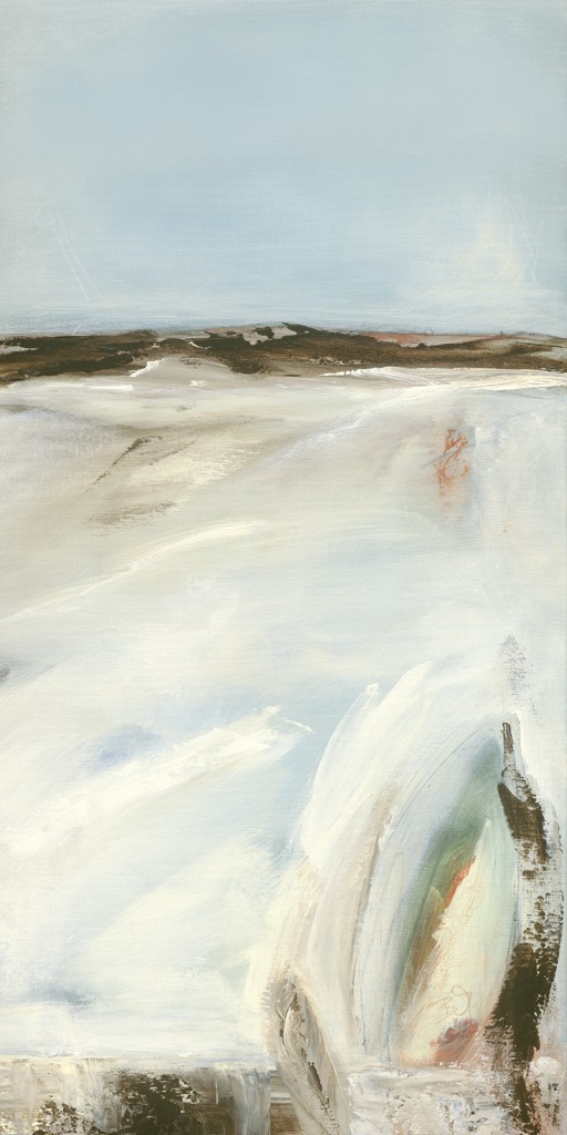 Bettina Malinowski, Zwischen Himmel und Erde III (Abstrakt, moderne Kunst, Malerei, abstrahierte Landschaft, Himmel, Erde, Horizont, Büro, Business, Wohnzimmer, bunt)