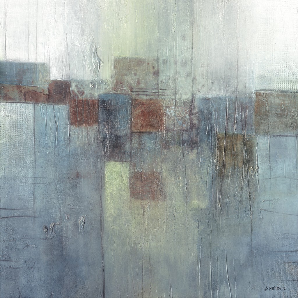 Angelika Metten, Im Licht 1 (Abstrakt, abstrakte Muster, Farbflächen, modern, dekorativ, Wohnzimmer, Büro, Business, Malerei, bunt)