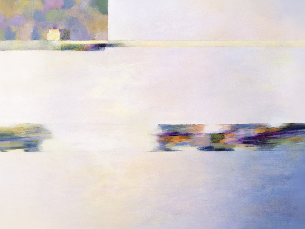 Felipe Mercadal, Sunset In June (Abstrakt, Malerei, Mosaik, Verzerrungen,  modern, Wohnzimmer, Treppenhaus, Büro, bunt)