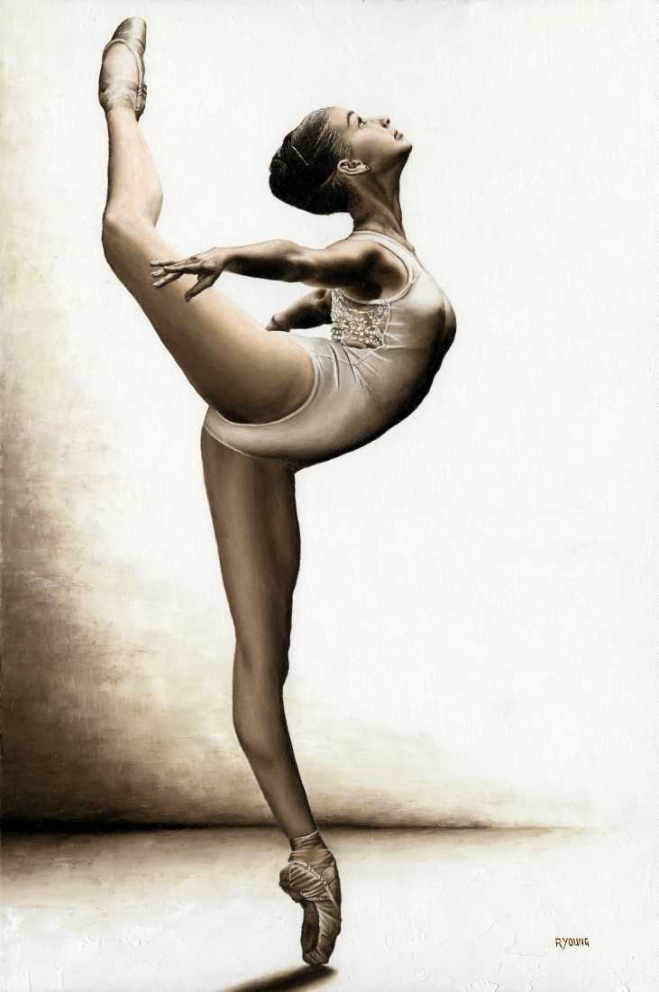 Konfiguration benutzen (Ausdruckstanz, Bewegung, Ballerina, Ballett, Tänzerin, Tanz, Eleganz, Frau, Malerei, zeitgenössischer Realismus, Wohnzimmer, Tanzschule, Wunschgröße, sepia)