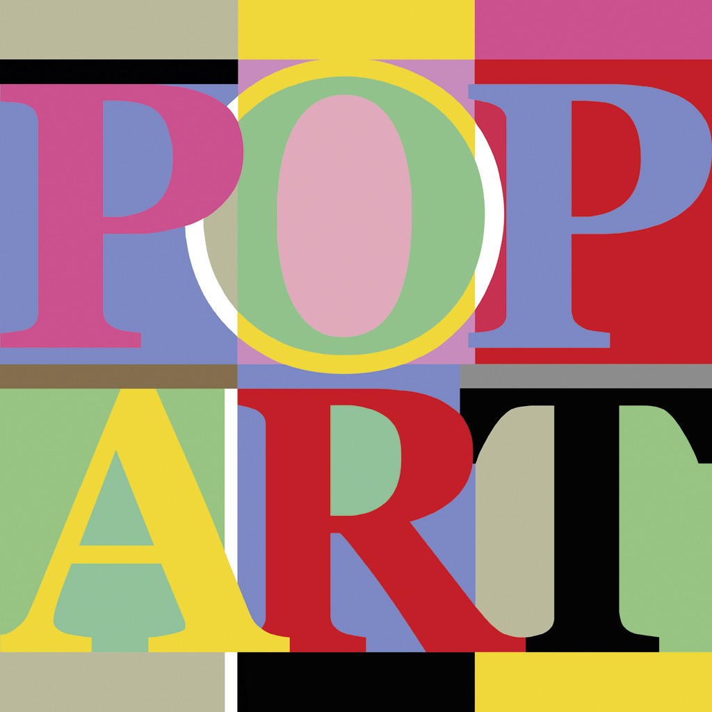 Rod Neer, Pop Art (Kalligrafie, Motivation, Kunst, Buchstaben, Blockbuchstaben, geometrisch,  Pop/Op Art, Pop Art, Treppenhaus, Jugendzimmer, Wohnzimmer, Grafik, bunt)