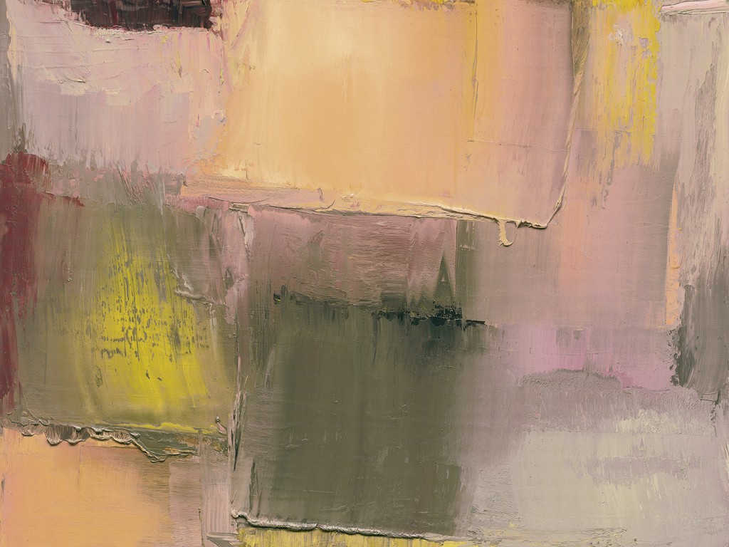 Johann Nußbächer, Siena (Abstrakt, Malerei, Farbflächen, Farbschlieren, Farbverläufe, Business, Wohnzimmer, Treppenhaus, modern, rosa/orange)