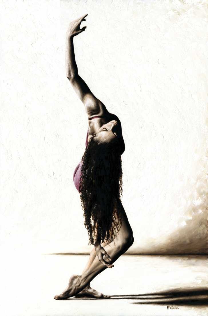 Konfiguration benutzen (Ausdruckstanz, Bewegung,  Ballett, Tänzerin, Tanz, Eleganz, Frau, Malerei, zeitgenössischer Realismus, Wohnzimmer, Tanzschule, Wunschgröße, sepia)