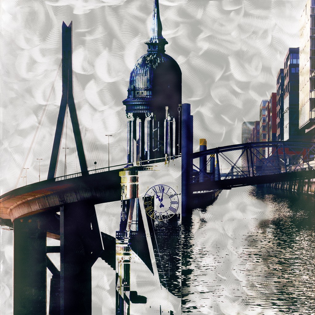 Oliver Rossdeutscher, Brücken (Turm, Brücke, Fotokunst, Uhr, Kanal, Treppenhaus, Wohnzimmer, Um die Welt)