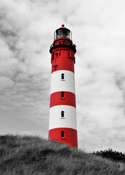 Leinwandbild Hady Khandani - Amrum Lighthouse