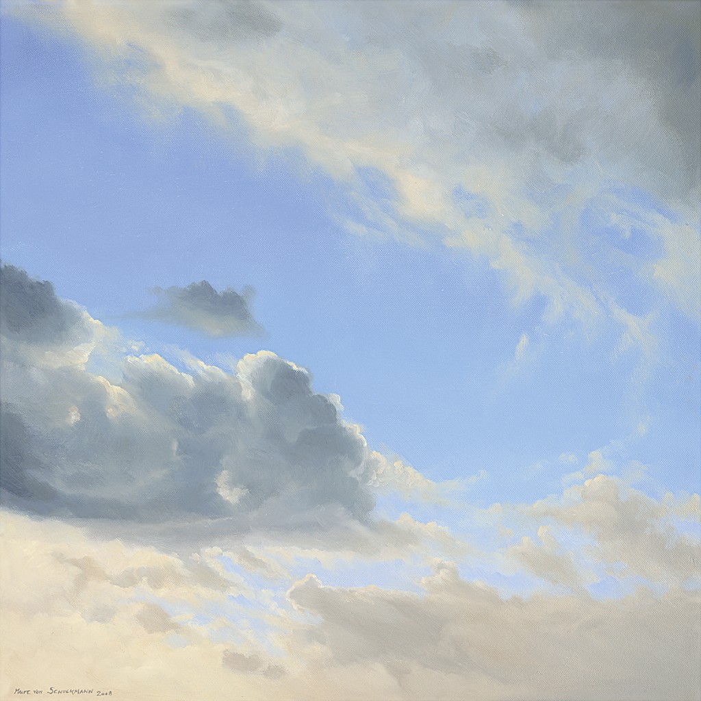 Malte von Schuckmann, Wolken (Wolken, Himmel, Firmament, Unendlichkeit, Universum, Wohnzimmer, Treppenhaus, Schlafzimmer, Malerei, bunt)