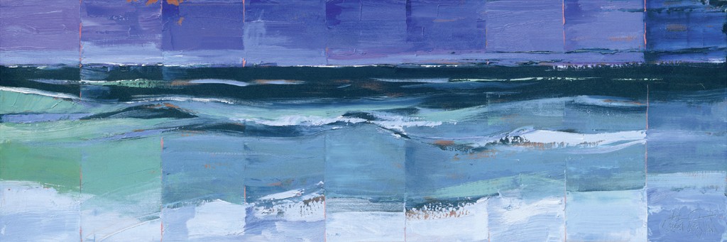 Claus Tegtmeier, Sea Life pt. 3 (Meer, Meeresbrise, Brandung, Wellen, Horizont, abstrahiert, modern, Malerei, Wohnzimmer, bunt)