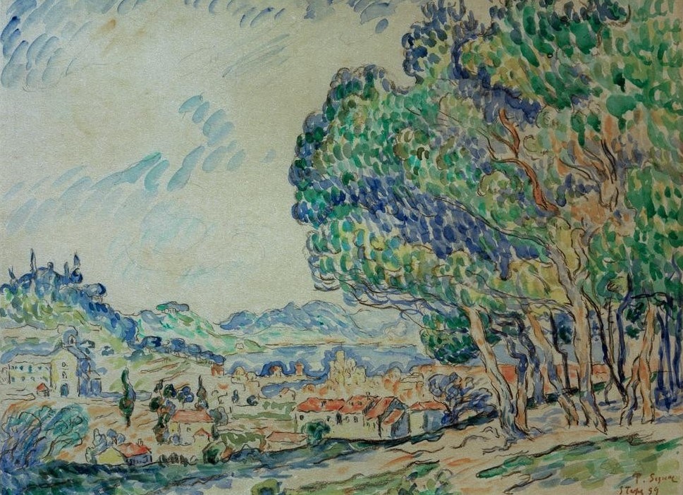 Paul Signac, Saint-Tropez (Landschaft,Impressionismus,Französische Kunst)