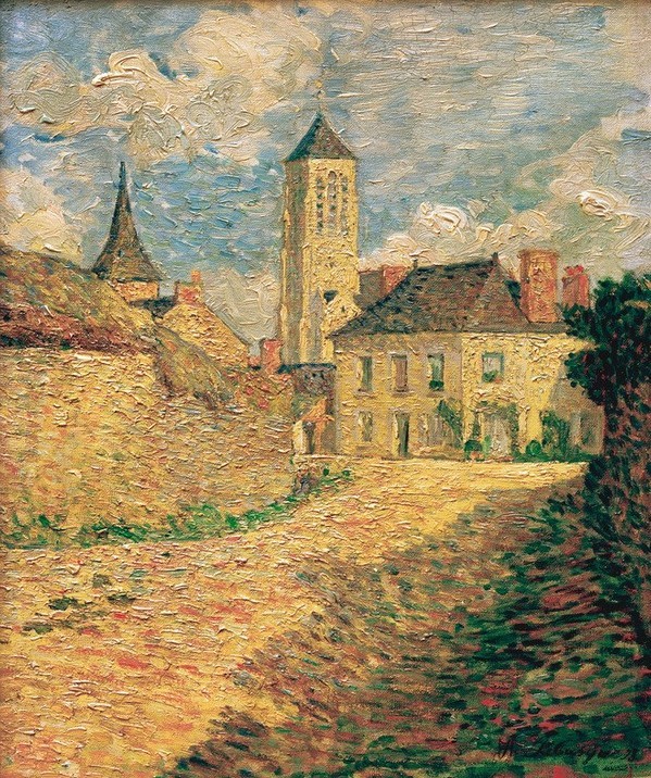 Henri Lebasque, Le village de Champigné, Maineet– Loire  (Orte und Reise)