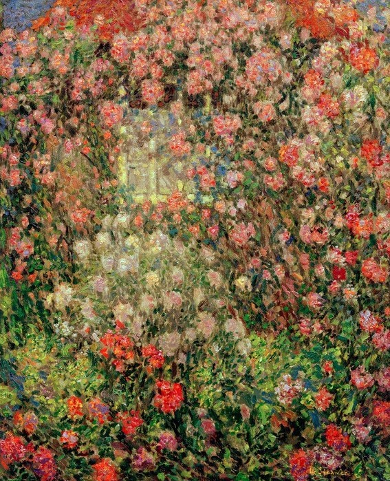 Henri Le Sidaner, Le pavillon aux roses, Gerberoy  (Natur)