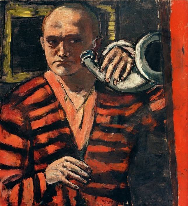 Max Beckmann, Selbstbildnis mit Horn (Kunst,Kultur und Unterhaltung,Persönlichkeiten)