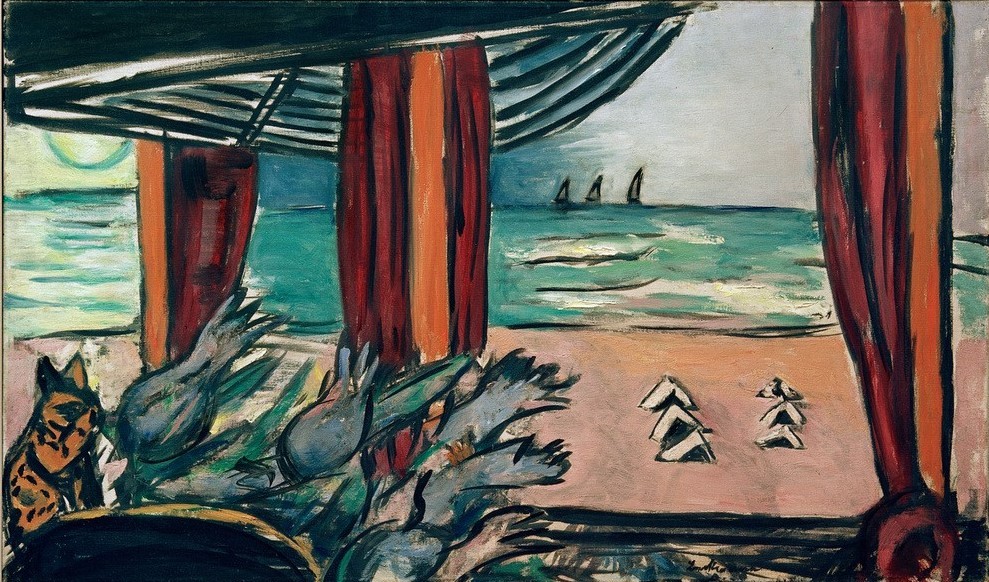 Max Beckmann, Nordseelandschaft mit Zelten (Kunst,Natur)