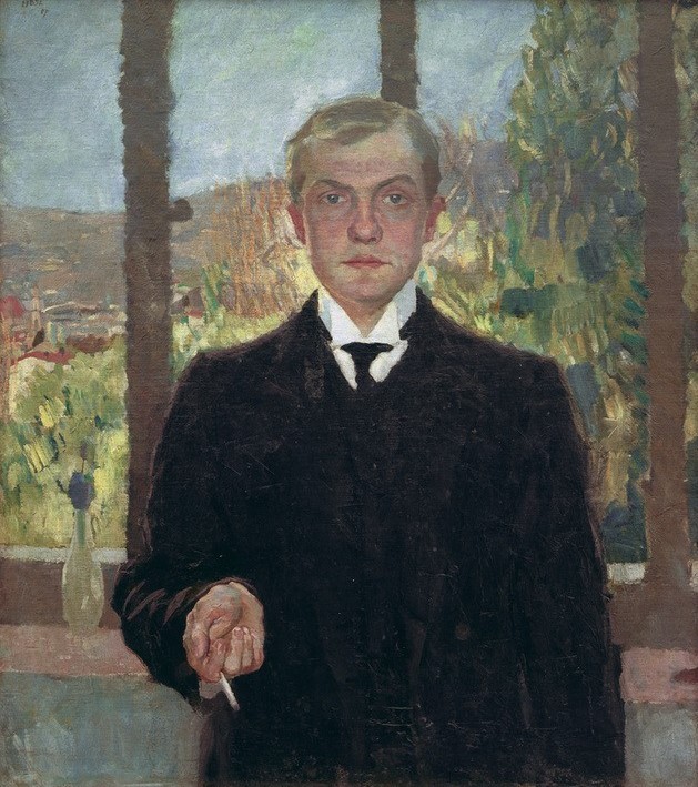 Max Beckmann, Selbstbildnis Florenz (Kunst,Persönlichkeiten)