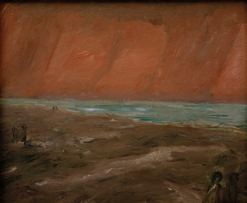 Max Beckmann, Trüber Abend am Meer (Kunst,Natur)