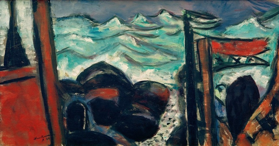 Max Beckmann, Kleines stürmisches Meer (Kunst,Natur)