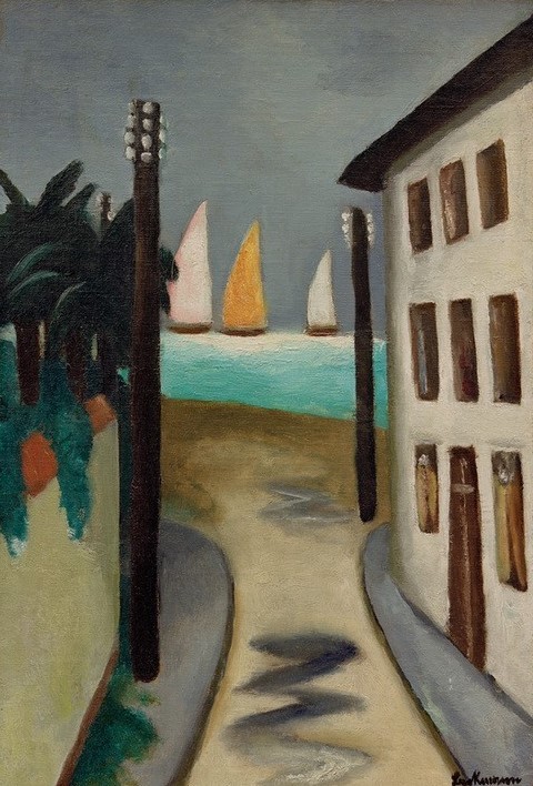 Max Beckmann, Kleine Landschaft. Viareggio (Kunst,Orte und Reise)