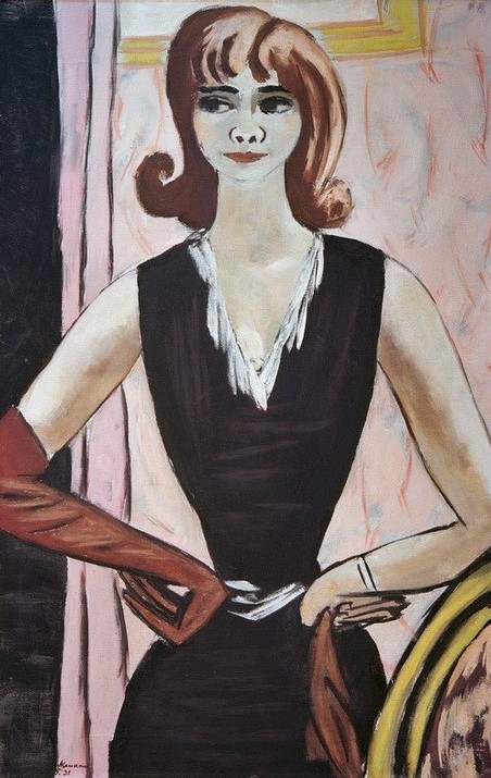 Max Beckmann, Bildnis Quappi auf Rosa und Violett (Kunst,Persönlichkeiten)