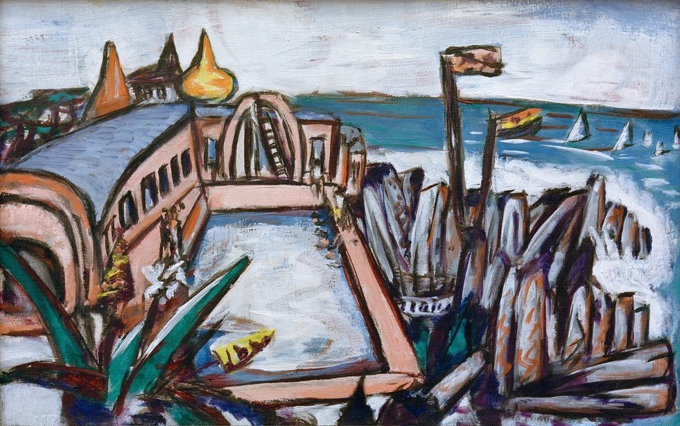 Max Beckmann, Schwimmbad Cap Martin (Kunst)