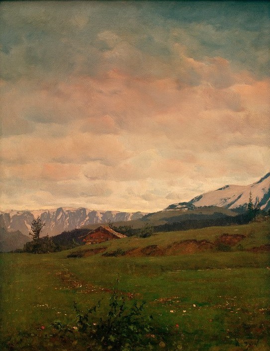 Johann Sperl, Frühling im Gebirge  (Natur)