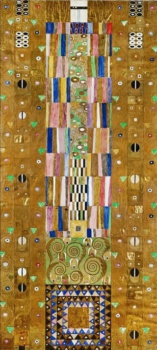Gustav Klimt, Dekoratives Panneau (Der Ritter)  (Orte und Reise)