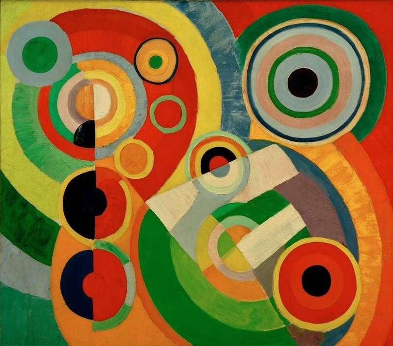 Robert Delaunay, Joie de Vivre (Geometrie,Abstrakte Kunst,Französische Kunst,Kreis,Orphismus,Farbe)