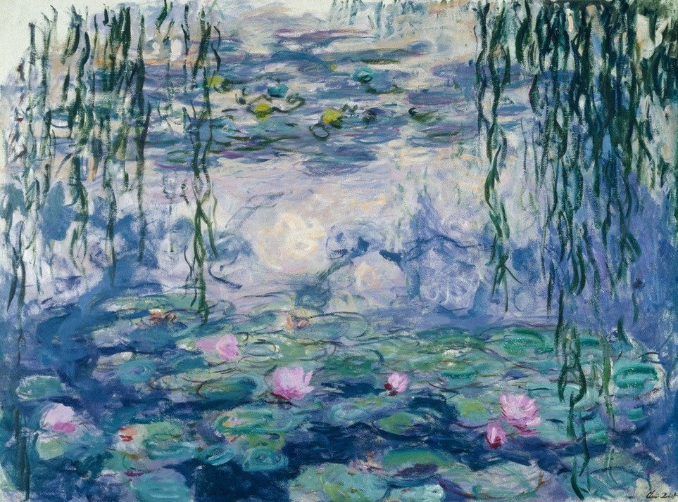 Claude Monet, Nymphéas (Seerosen) (Botanik,Garten Und Park,Kunst,Landschaft,Wasserpflanze,Impressionismus,Seerose,Französische Kunst,Ziergarten,Gartenteich)