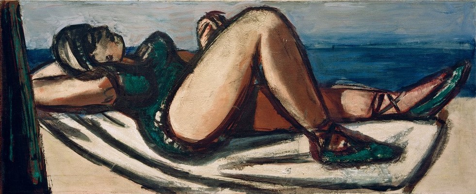 Max Beckmann, Schlafende am Strand (Kunst,Mensch und Gesellschaft)