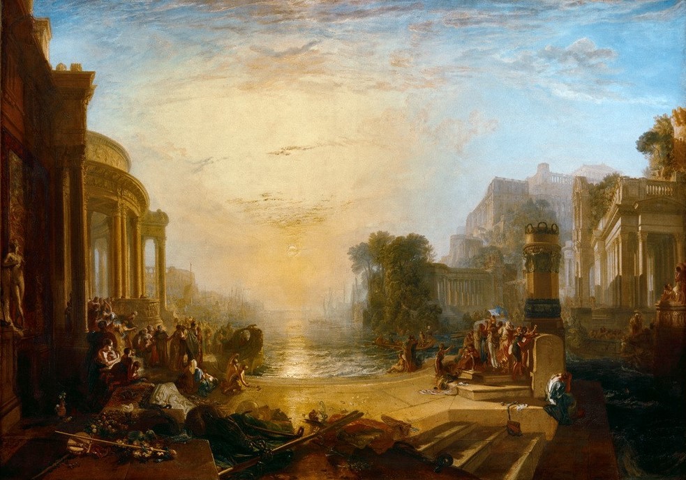 JOSEPH MALLORD WILLIAM TURNER, The Decline of the Carthaginian Empire (Geschichte,Hafen,Krieg,Kunst,Landschaft,Punischer Krieg,Architekturdarstellung,Englische Kunst,Eroberung,3. Punischer Krieg,Niederlage,Romantik,Gefangene)