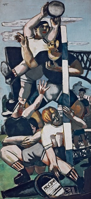 Max Beckmann, Rugbyspieler (Kunst,Kultur und Unterhaltung)