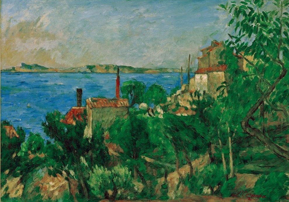 Paul Cézanne, La mer à l’Estaque (Küste,Kunst,Landschaft,Meer,Impressionismus,Französische Kunst)