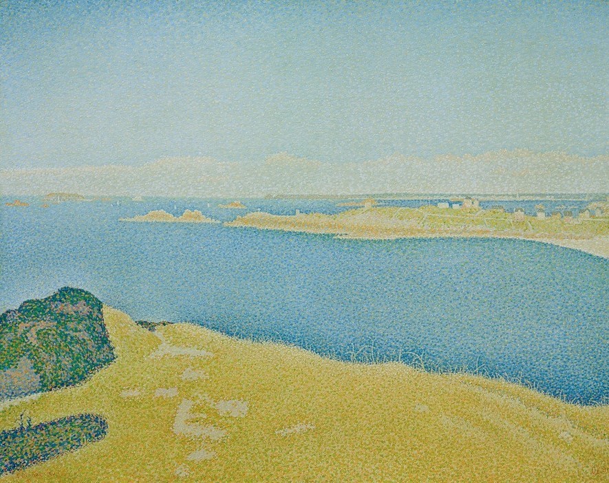 Paul Signac, La mer. Saint-Briac. La Garde Guerin. Saint-Lunaire (Opus 2 (Küste,Kunst,Landschaft,Meer,Pointillismus,Französische Kunst)