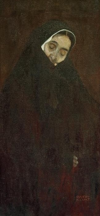 Gustav Klimt, Alte Frau  (Mensch und Gesellschaft)